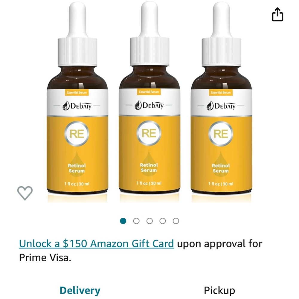 Pack of 3 brand new retinol bottles all NIB